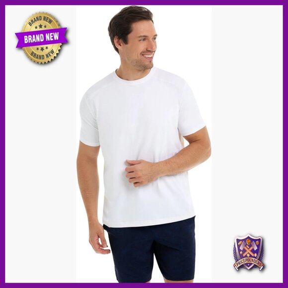 Men's UPF 50+ Short Sleeve Crew T-Shirt Activewear Sun Protection